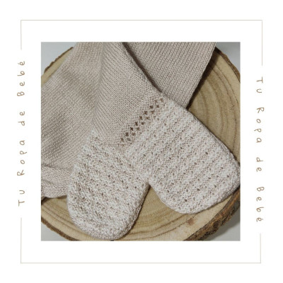 COLECCIÓN INVIERNO. Conjunto polaina bebé niña OPERA Paz Rodríguez