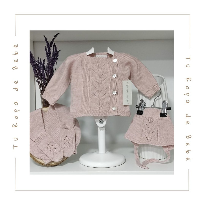 COLECCIÓN INVIERNO. Conjunto polaina bebé niña FLEUR Martín Aranda