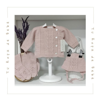 COLECCIÓN INVIERNO. Conjunto polaina bebé niña FLEUR Martín Aranda