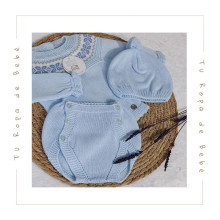 COLECCIÓN INVIERNO. Conjunto ranita bebé niño ESTRELLAS Juliana