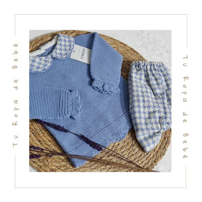 COLECCIÓN INVIERNO. Conjunto ranita PATA DE GALLO