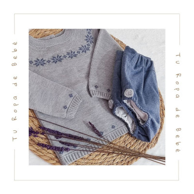 COLECCIÓN INVIERNO. Conjunto ranita POMPONES