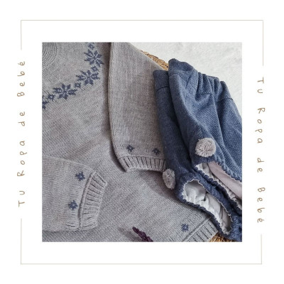 COLECCIÓN INVIERNO. Conjunto ranita POMPONES