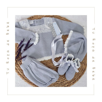 COLECCIÓN INVIERNO. Conjunto braguita PUNTILLA