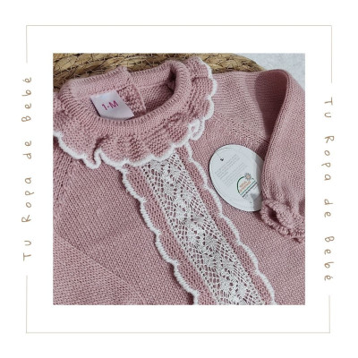 COLECCIÓN INVIERNO. Vestido punto PUNTILLA