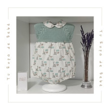 COLECCIÓN VERANO. Pelele corto bebé niño SELVA Pangasa Baby