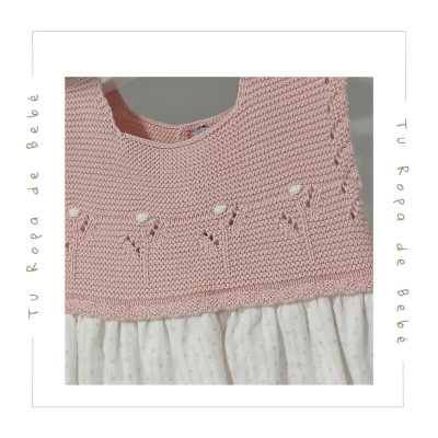 COLECCIÓN VERANO. Vestido con braga bebé niña MINI DOTS Pangasa Baby