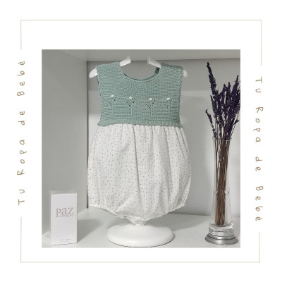 COLECCIÓN VERANO. Pelele bebé niño MINI DOTS Pangasa Baby