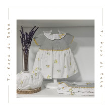 Vestido con braga bebé niña ELEFANTE Pangasa Baby