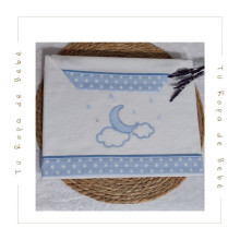 COLECCIÓN INVIERNO. Sábana franela MOON Pekebaby