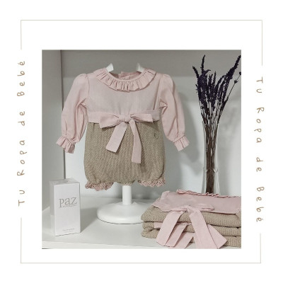 COLECCIÓN INVIERNO. Pelele bebé BAÚL Paz Rodríguez