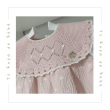 COLECCIÓN VERANO. Vestido con braguita bebé niña PROMESA Paz Rodríguez