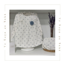 COLECCIÓN INVIERNO. Vestido estampado braga bebé niña TEDDY Paz Rodríguez