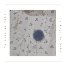 COLECCIÓN INVIERNO. Vestido estampado braga bebé niña TEDDY Paz Rodríguez