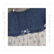 COLECCIÓN INVIERNO. Vestido con braga bebé niña TEDDY Paz Rodríguez
