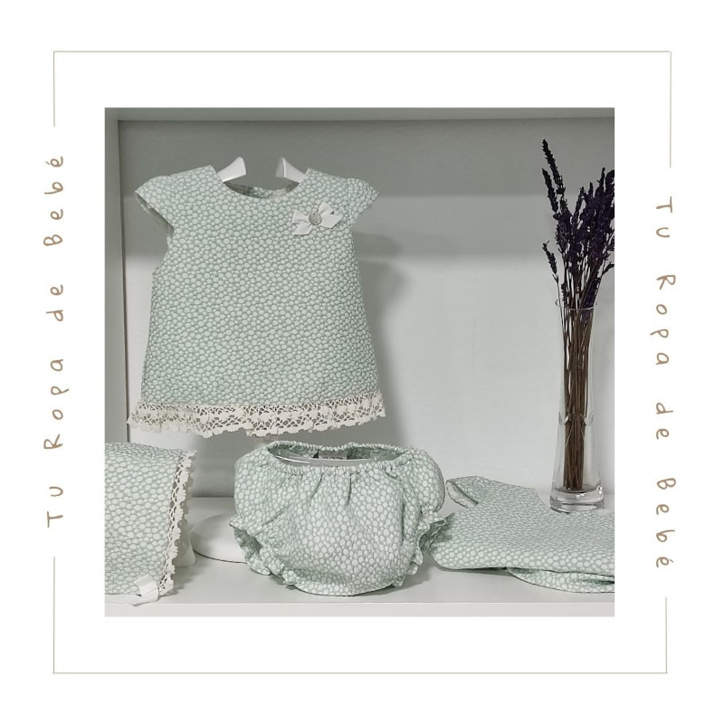 COLECCIÓN VERANO. Conjunto jesusito bebé niña EIRA Paz Rodríguez