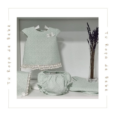 COLECCIÓN VERANO. Conjunto jesusito bebé niña EIRA Paz Rodríguez