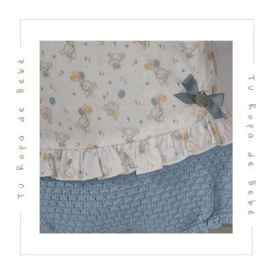 COLECCIÓN VERANO. Pelele bebé niña TOPOLINO Paz Rodríguez