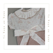 COLECCIÓN VERANO. Pelele bebé niña PIO PIO Paz Rodríguez