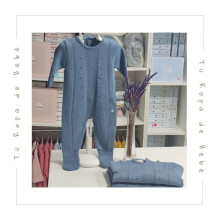 COLECCIÓN INVIERNO. Pelele largo bebé niño TEDDY Paz Rodríguez