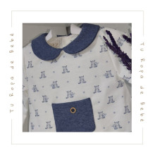 COLECCIÓN INVIERNO. Pelele corto bebé niño TEDDY Paz Rodríguez
