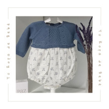COLECCIÓN INVIERNO. Pelele bebé niño TEDDY Paz Rodríguez