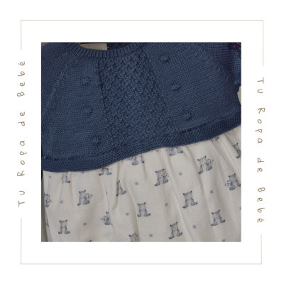 COLECCIÓN INVIERNO. Pelele bebé niño TEDDY Paz Rodríguez