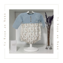 COLECCIÓN INVIERNO. Pelele corto bebé niño BUNNY LOVE Pangasa Baby