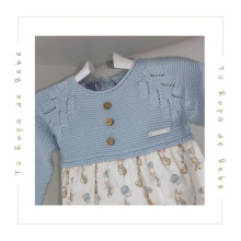 COLECCIÓN INVIERNO. Pelele corto bebé niño BUNNY LOVE Pangasa Baby