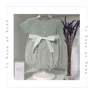 COLECCIÓN VERANO. Pelele corto bebé niño EIRA Paz Rodríguez