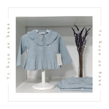 COLECCIÓN INVIERNO. Chaqueta larga bebé niña AZUR Martín Aranda