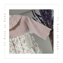 COLECCIÓN INVIERNO. Vestido con braga bebé niña FLEUR Martín Aranda