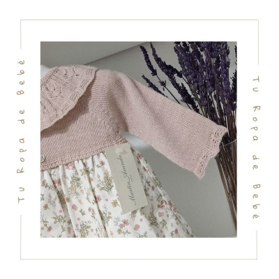 COLECCIÓN INVIERNO. Vestido con braga bebé niña FLEUR Martín Aranda