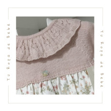 COLECCIÓN INVIERNO. Vestido con braga bebé niña FLEUR Martín Aranda