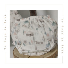 COLECCIÓN INVIERNO. Vestido con braga bebé niña TAUPE Martín Aranda