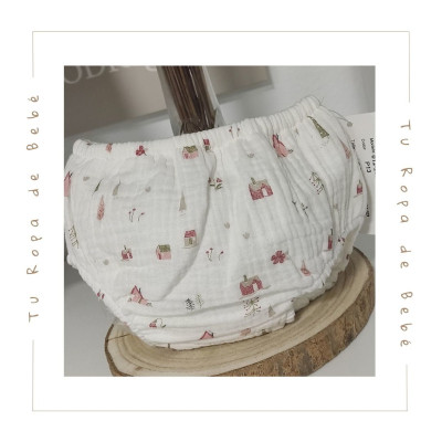 COLECCIÓN INVIERNO. Vestido con braga bebé niña GARDEN Martín Aranda