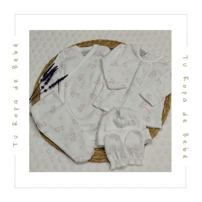 COLECCIÓN VERANO. Set de nacimiento bebé niña WHALE Babidu