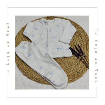 COLECCIÓN INVIERNO. Set de nacimiento bebé NUBES Babidu