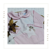 COLECCIÓN VERANO. Pijama enterizo bebé VAQUITA Sardón