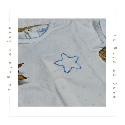 COLECCIÓN VERANO. Pijama corto bebé ESTRELLA Sardón