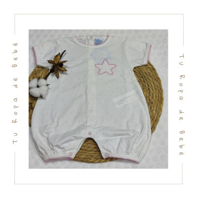 COLECCIÓN VERANO. Pijama corto bebé ESTRELLA Sardón