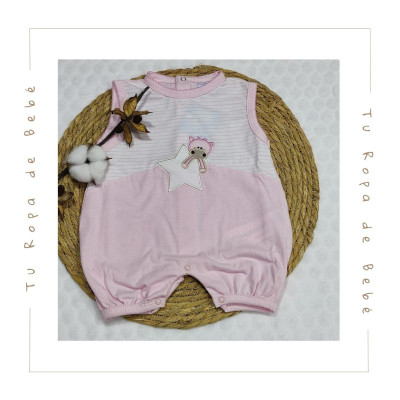 COLECCIÓN VERANO. Pijama corto bebé VAQUITA Sardón