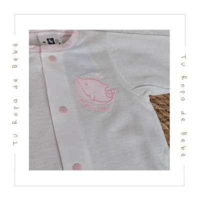 COLECCIÓN VERANO. Pijama tencel bebé BALLENA Cambrass