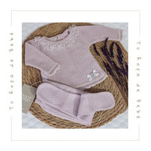 COLECCIÓN VERANO. Conjunto polaina bebé niña MECER Paz Rodríguez