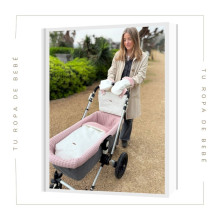 NUEVA COLECCIÓN. Saco interior capazo bebé PO CLEA Uzturre