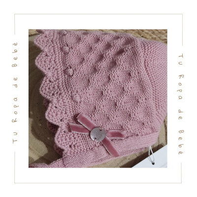 COLECCIÓN INVIERNO. Capota bebé niña DAMA Paz Rodríguez