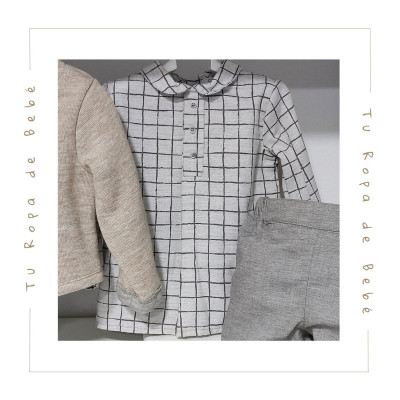 COLECCIÓN INVIERNO. Conjunto pantalón bebé niño Coco Acqua