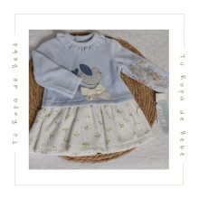 COLECCIÓN INVIERNO. Vestido bebé niña PÁJARO Kiriki