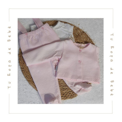 COLECCIÓN INVIERNO. Conjunto polaina tirantes bebé niña LONDON Babidu