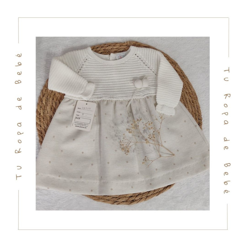 COLECCIÓN INVIERNO. Vestido bebé niña Pipos.